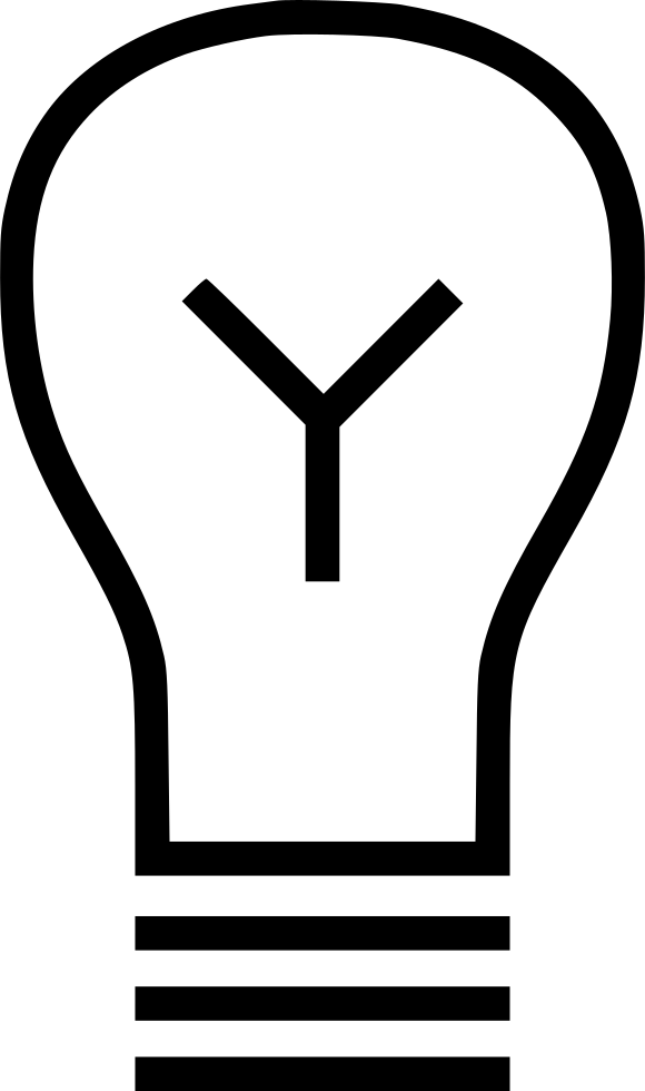 Light Bulb Svg Png Icon Free Download - Portable Network Graphics Clipart (580x980), Png Download