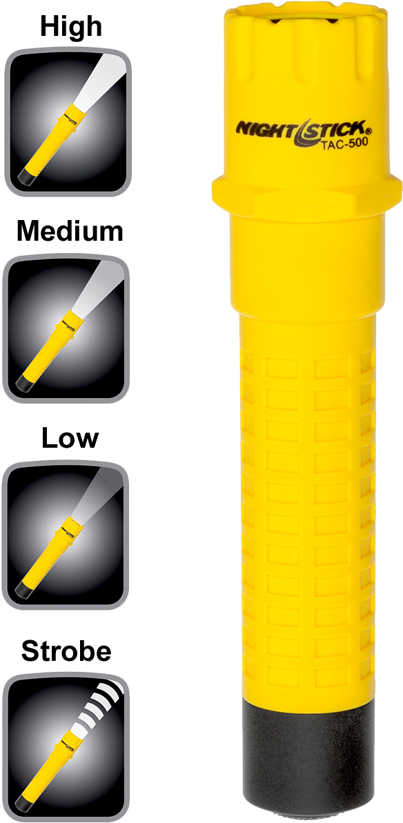 Nstick Tac500y Rec Poly Light Ylw - Nightstick Tac-500y Rechargeable Flashlight W/ Battery, Clipart (676x1243), Png Download