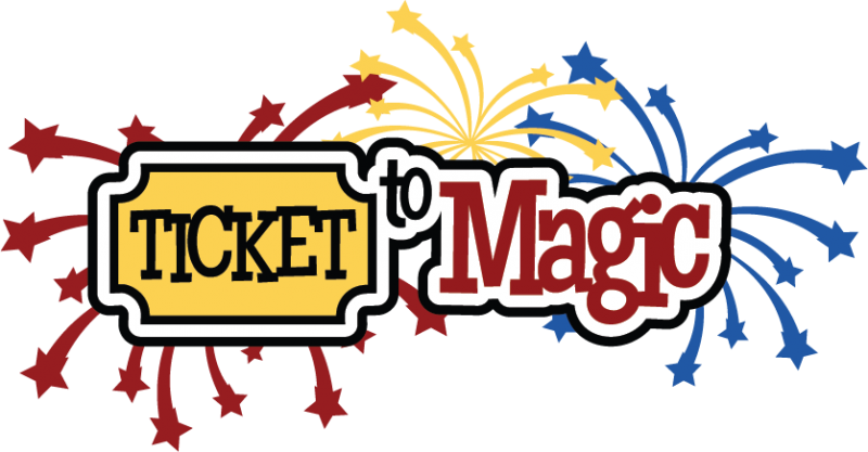 Ticket To Magic Svg Scrapbook Title Svg Files For Scrapbooking - Portable Network Graphics Clipart (800x417), Png Download