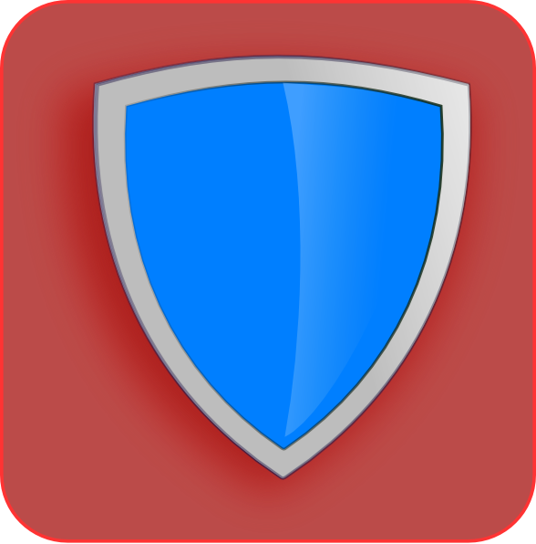 Security Shield Clipart Blue Security - Clip Art - Png Download (588x596), Png Download