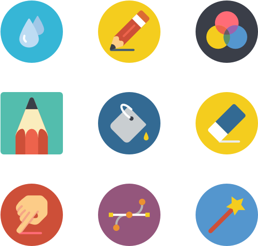Paint Pallet Png Svg Transparent - Icon Clipart (600x564), Png Download