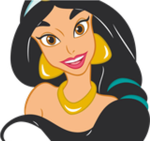 Jasmine Clipart Flower Funeral - Princess Jasmine Head - Png Download (640x480), Png Download