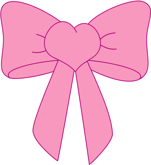 Pink Bow Clip Art Transparent Png Bows And Cartoon Girl Bow Tie
