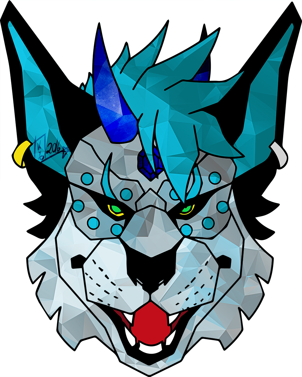 Geometrical Portrait Sapphire Clipart (1000x1247), Png Download