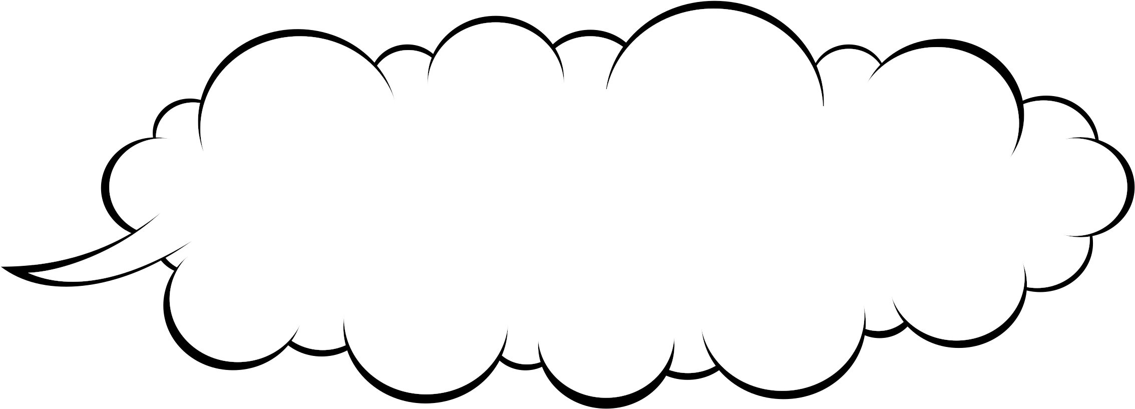 Big Image - Speech Clipart (2400x950), Png Download