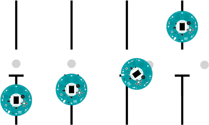 In Front Of An Obstacle, The Robot Slows Down, Starts - Circle Clipart (780x551), Png Download