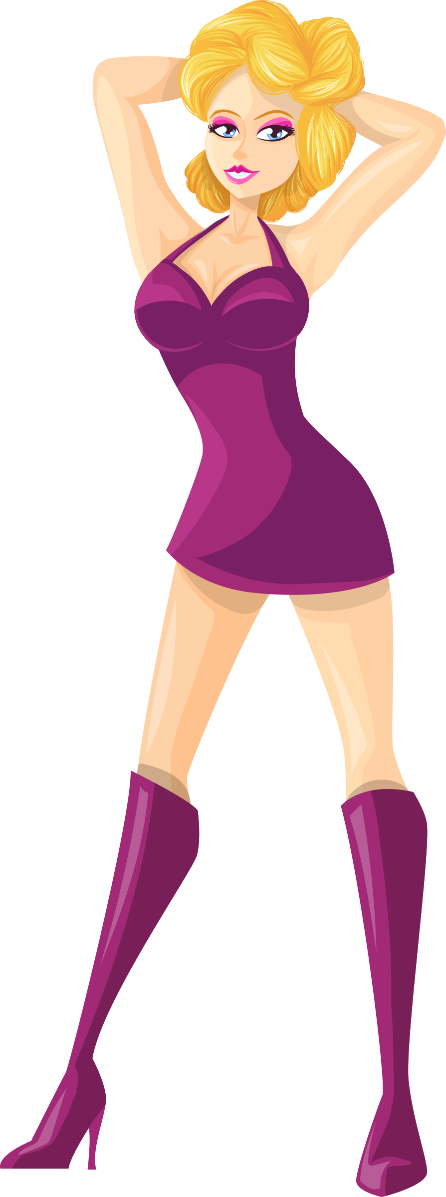 Lady 2 Clipart (894x2400), Png Download