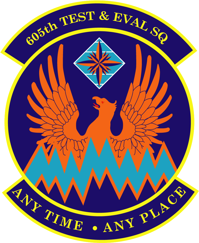 605th Test And Evaluation Squadron Clipart (898x1001), Png Download