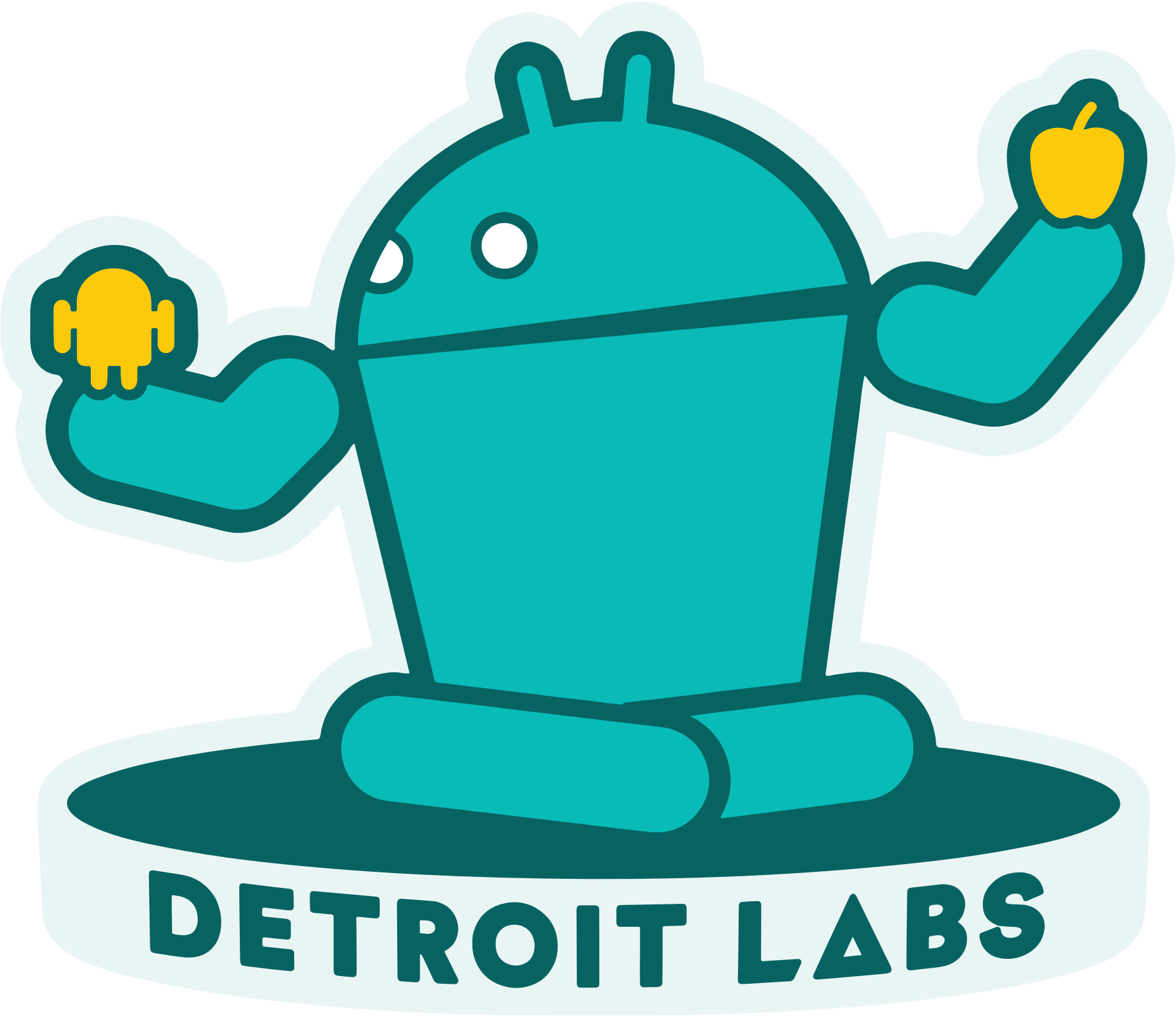 October Detroit Android Peer Lab Clipart (1839x1590), Png Download