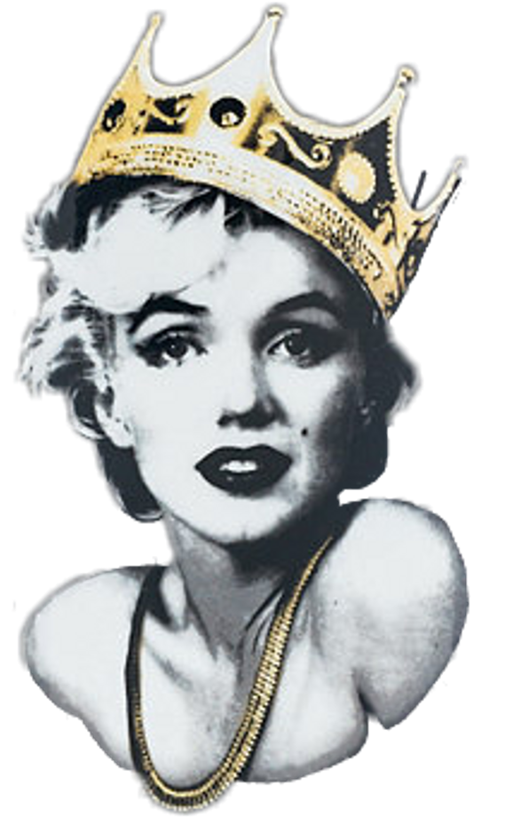 Scqueen Queen Crown Marilynmonroe Marilyn Monroe Marily - Notorious B.i.g. Biggie Crown Red Hinge Wallet Clipart (1024x1024), Png Download