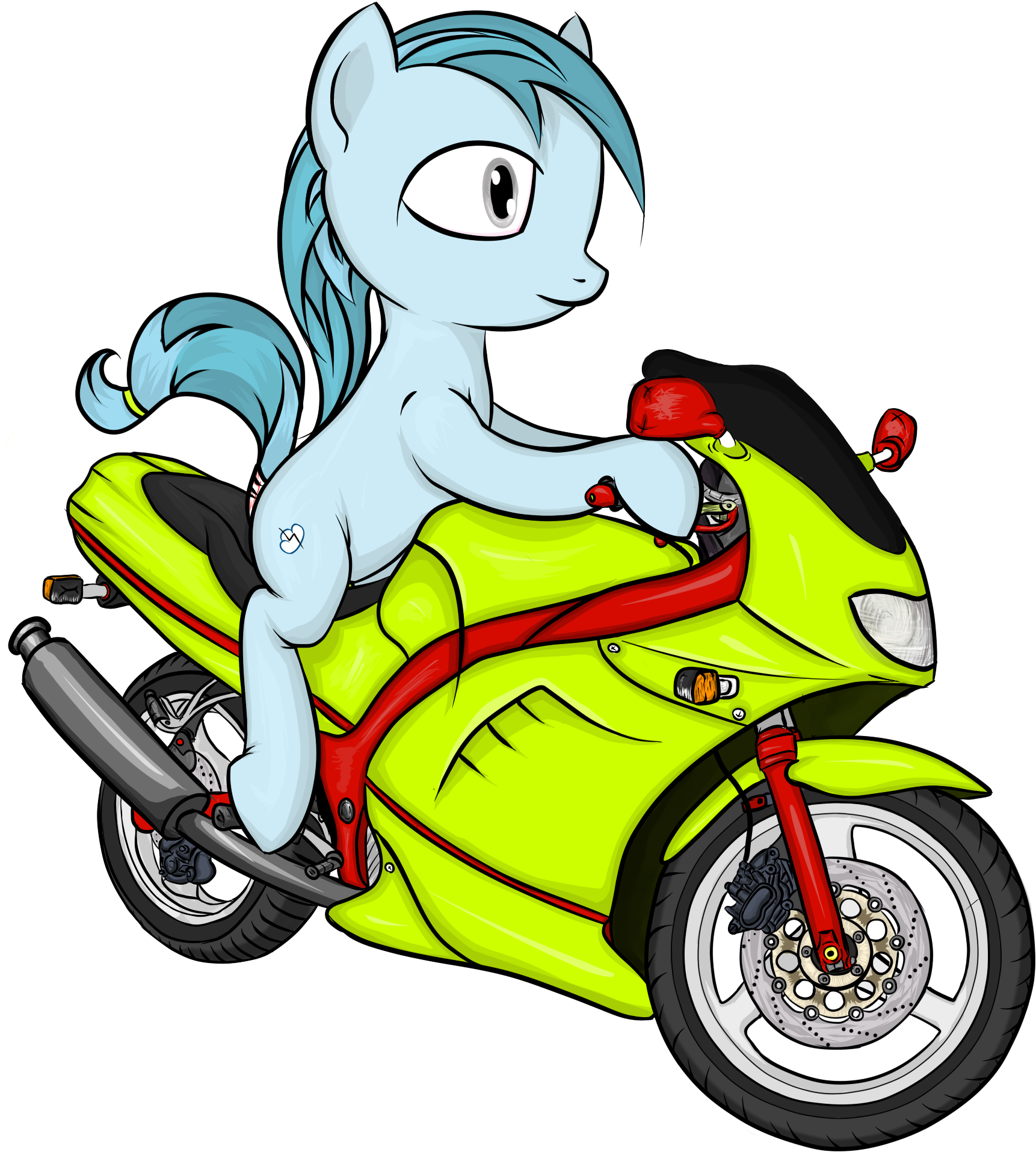 Prrwio, Motorcycle, Oc, Oc Only, Safe, Solo Clipart (2206x2047), Png Download