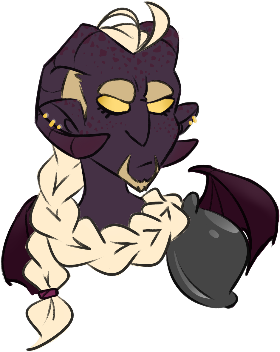 He's Got Terrible Social Skills, And Tiny Wings That - Cartoon Clipart (1061x1200), Png Download