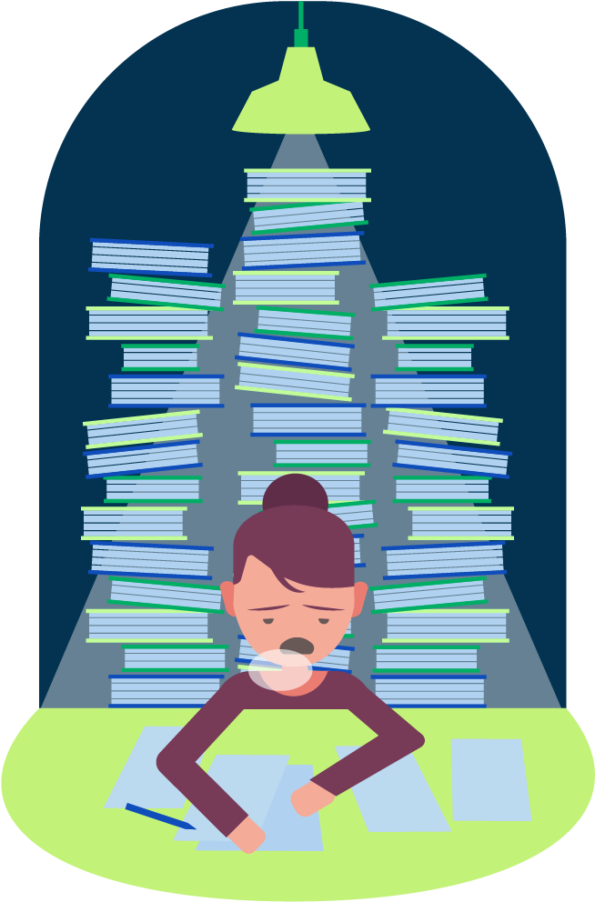 Exam Stress Keep Your Smart Brain Online Clipart (701x1014), Png Download