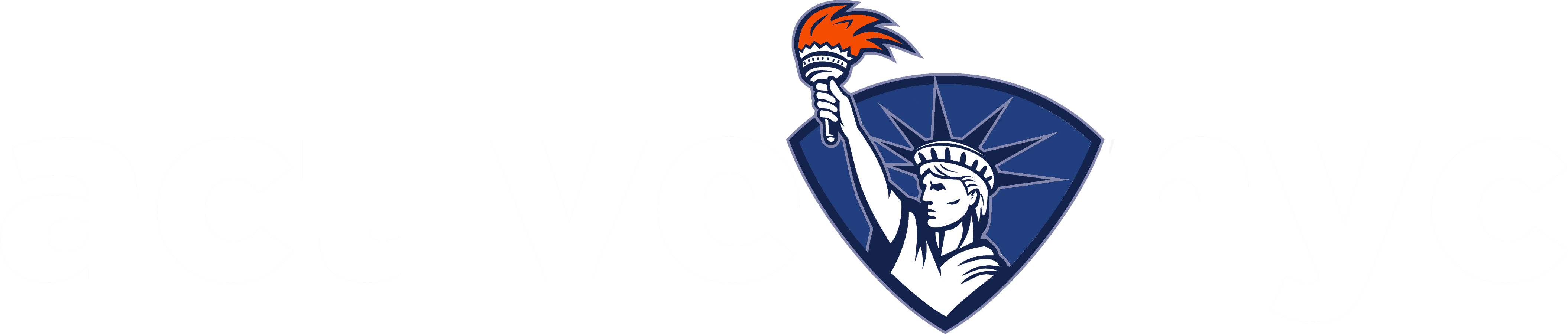 Active Nyc - Statue Of Liberty Holding Flaming Torch Shie Flask Clipart (4220x900), Png Download