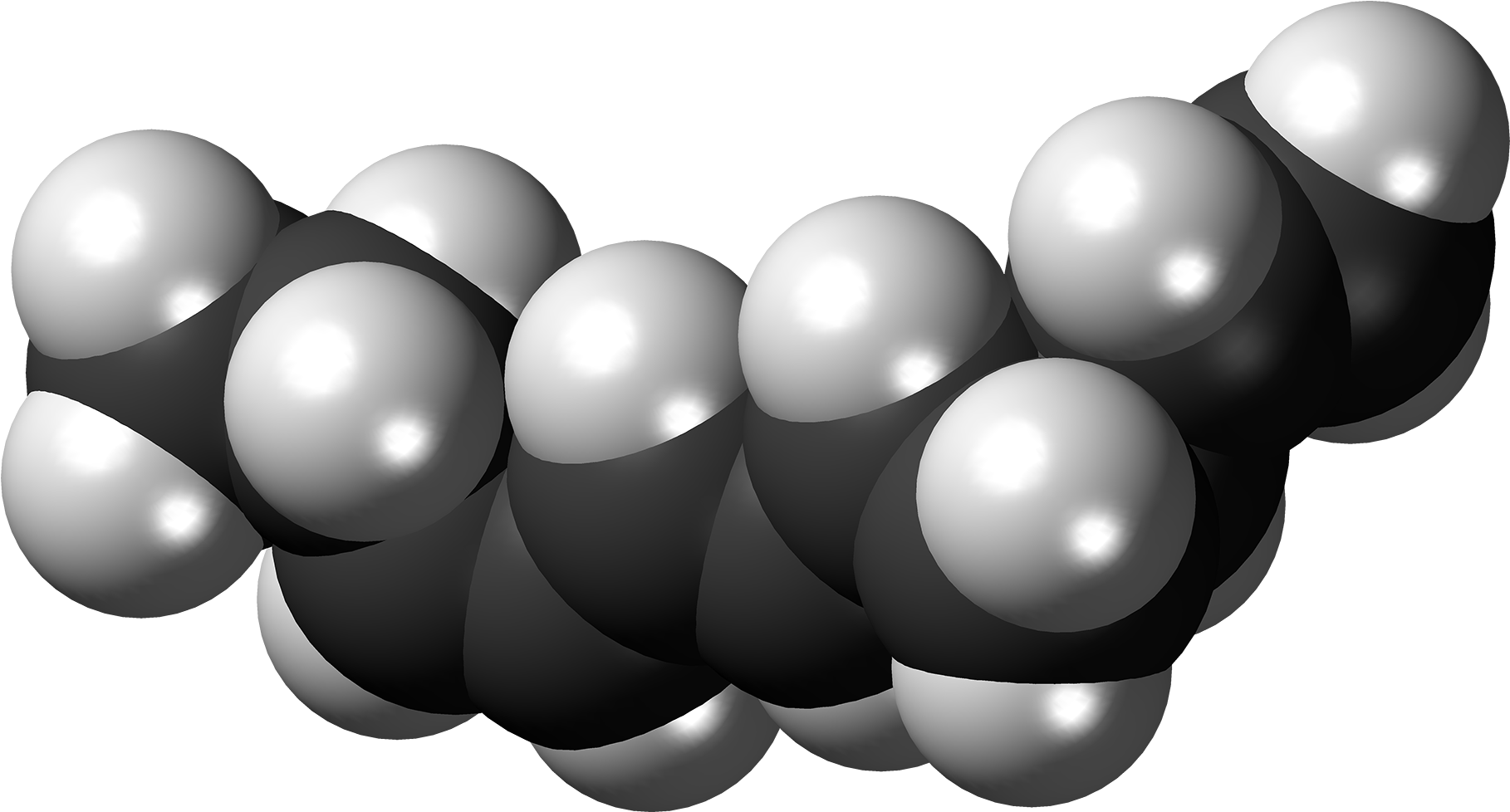 Dictyopterene B Molecule Spacefill - Illustration Clipart (2000x1160), Png Download