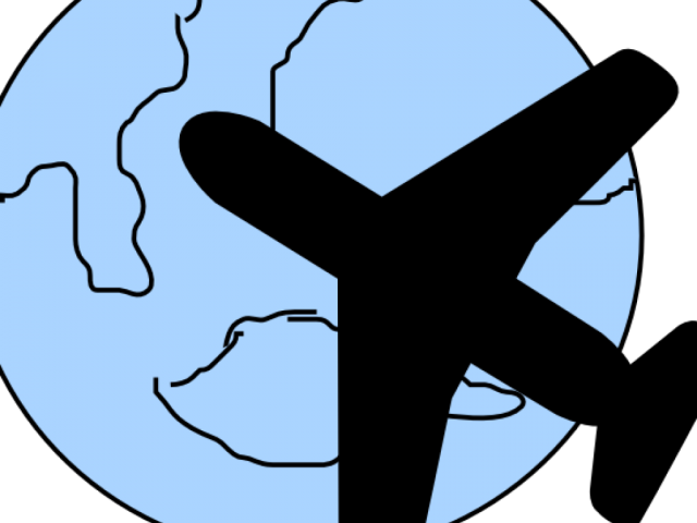 Airplane Clipart Sign - Clip Art - Png Download (640x480), Png Download