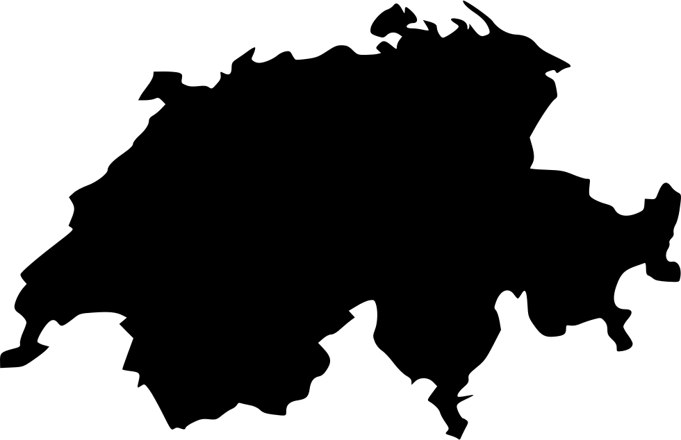 Png File - Switzerland Map Vector Clipart (980x634), Png Download