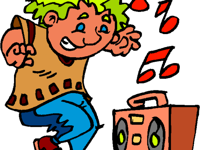 Sun Clipart Clipart Dancing - Listening To Loud Music Clipart - Png Download (640x480), Png Download