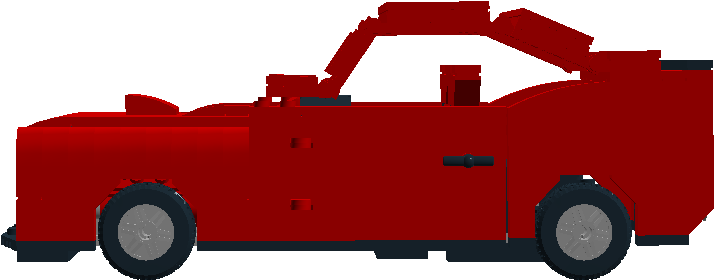 Lego Dodge Challenger - Convertible Clipart (1295x616), Png Download