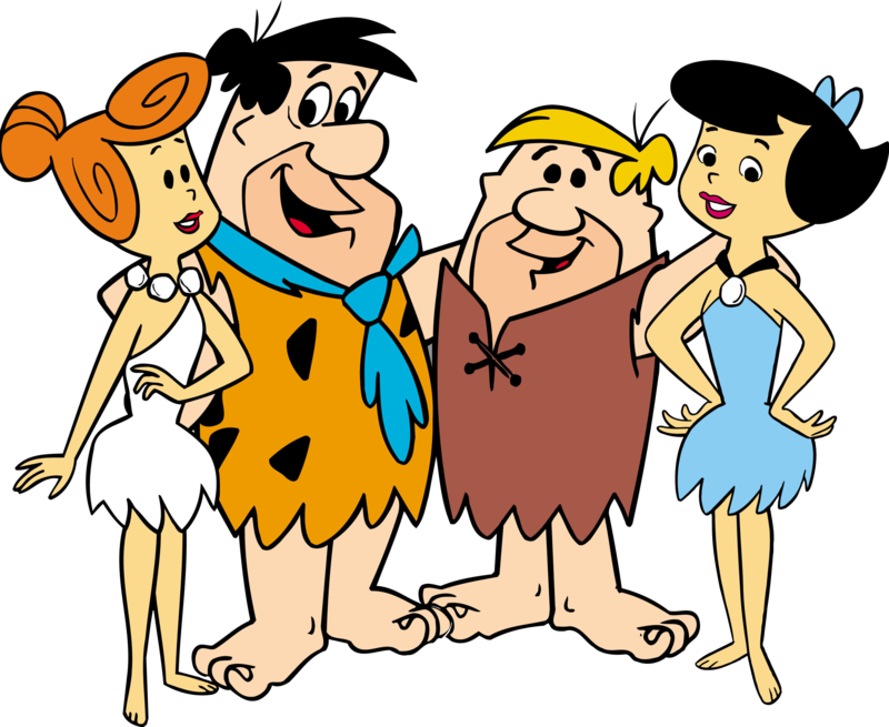La Famille Pierrafeu - Fred Wilma Barney Betty Clipart (800x655), Png Download