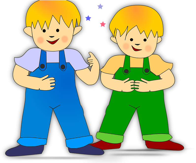 Banner Royalty Free Little Nice Free On Dumielauxepices - Two Boys Clip Art - Png Download (640x480), Png Download