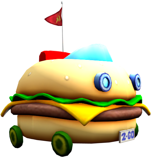 Download Zip Archive - Spongebob Patty Wagon Clipart (750x650), Png Download