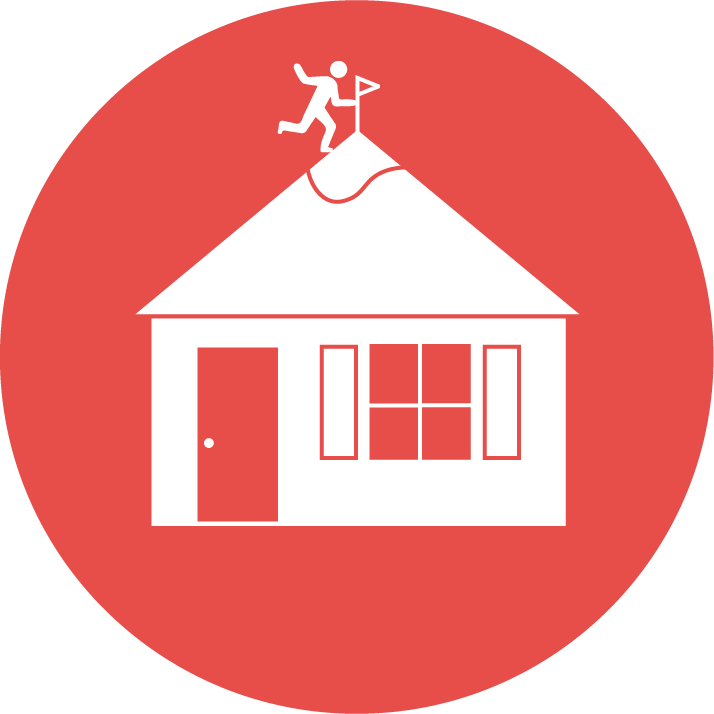 Plant Your Flag Atop Your Mountain Of Goals - Barn Clipart (714x714), Png Download