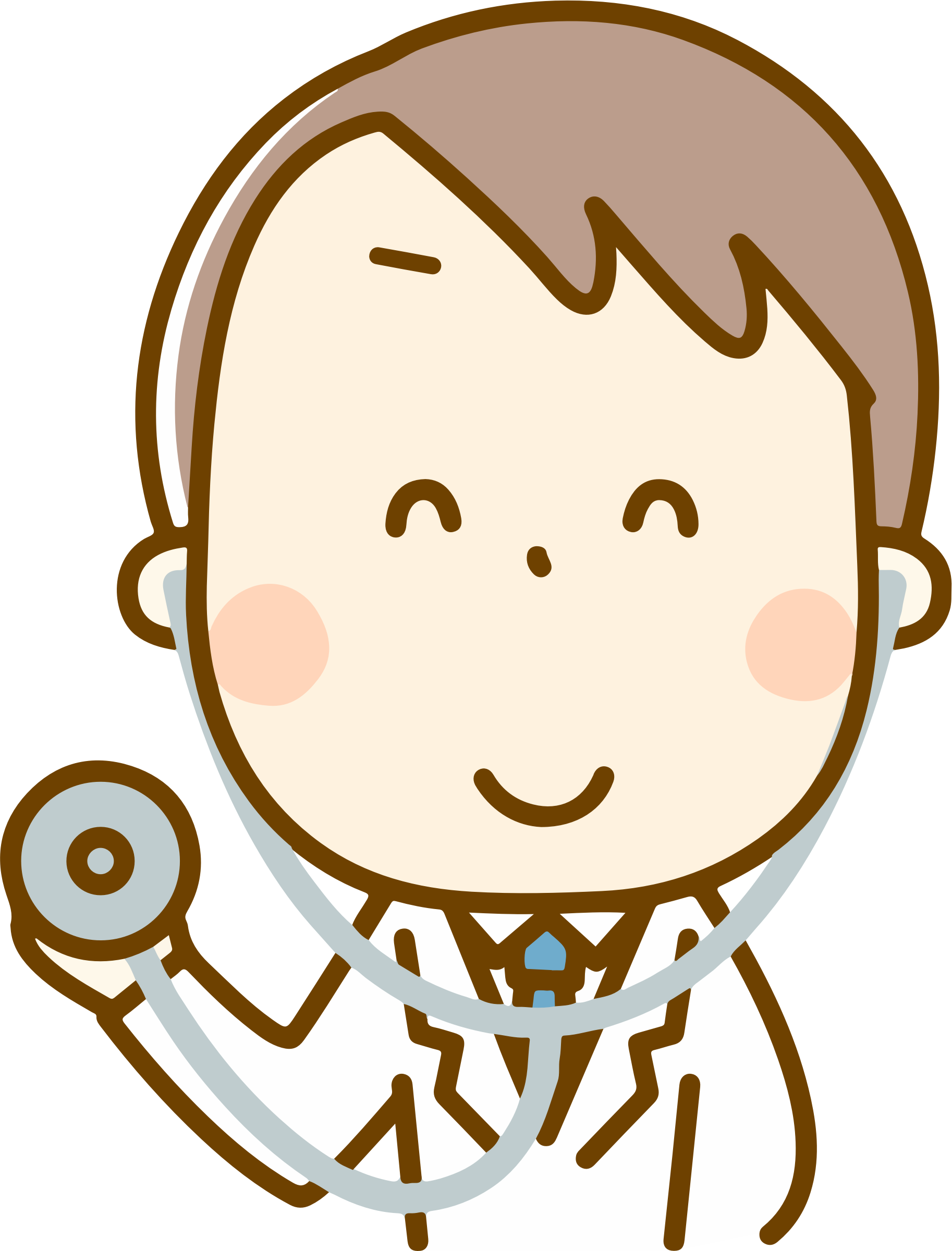 Doctor - 子供 耳 切れ Clipart (761x1000), Png Download