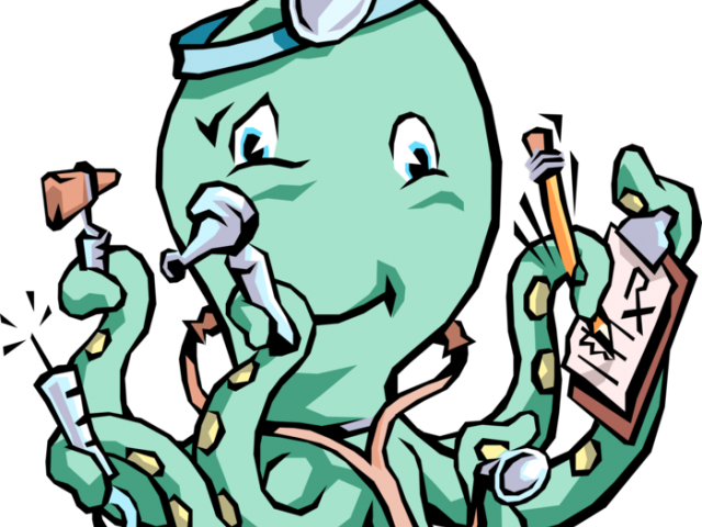 Mollusc Clipart Doctor - Thanks Doc Greeting Cards (pk Of 10) - Png Download (640x480), Png Download