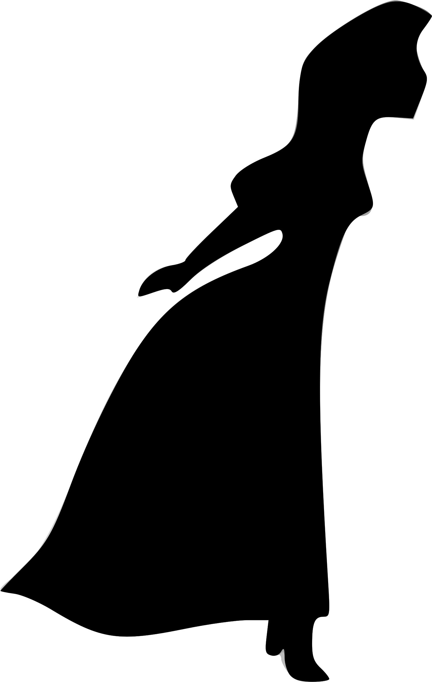 Silhouette Cat Drawing Computer Icons - Drawing Clipart (473x750), Png Download