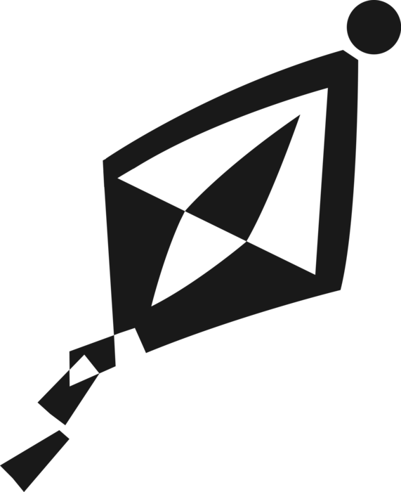 Vector Illustration Of Tethered Heavier Than Air Flying - Graphic Design Clipart (571x700), Png Download