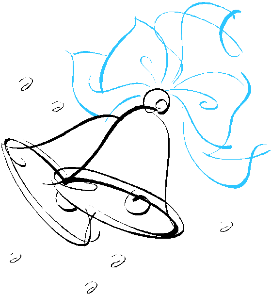 Wedding Bells Clip Art - Wedding Head Line Art Png Transparent Png (556x601), Png Download