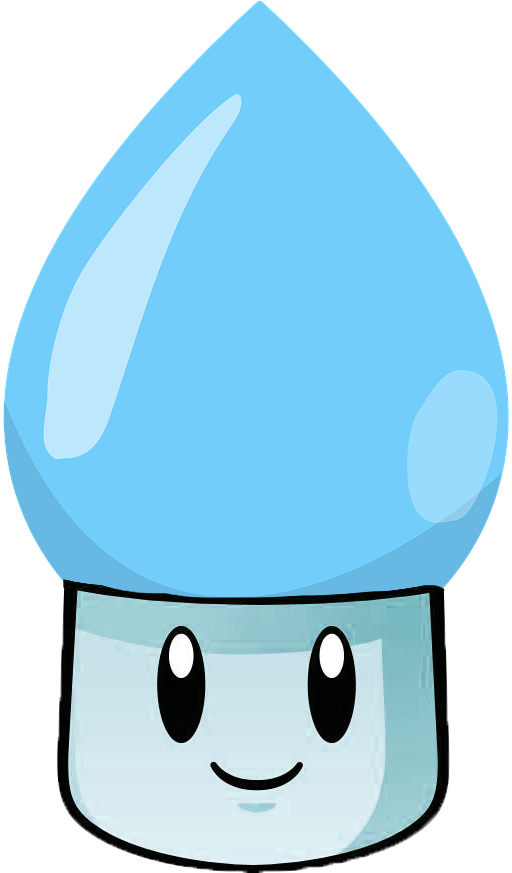 Coolant Shroom Have A Sun Shroom Like Stem And A Water - Coolant Clipart (1000x1000), Png Download