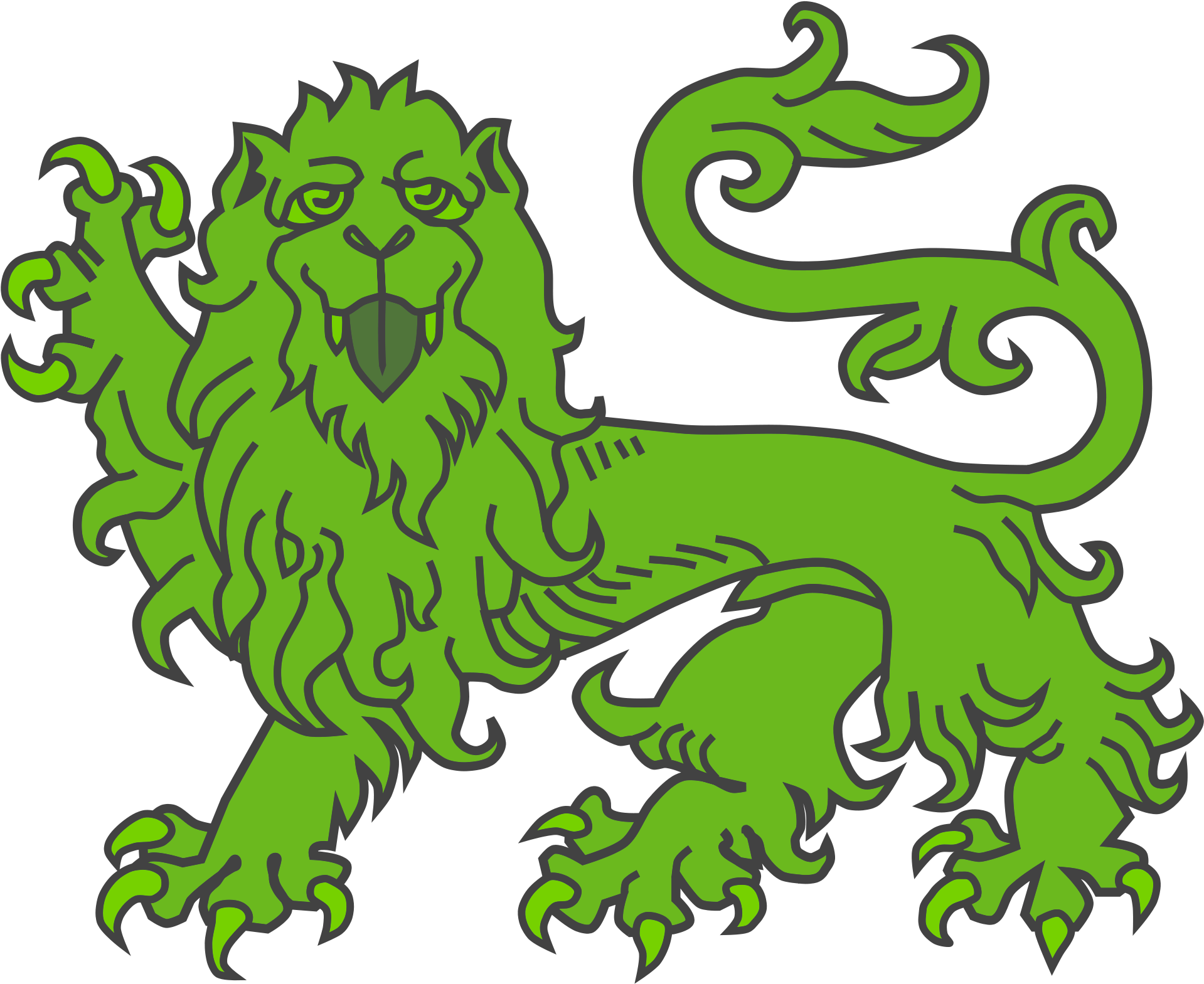 Coat Of Arms Lion Clipart (2000x1667), Png Download