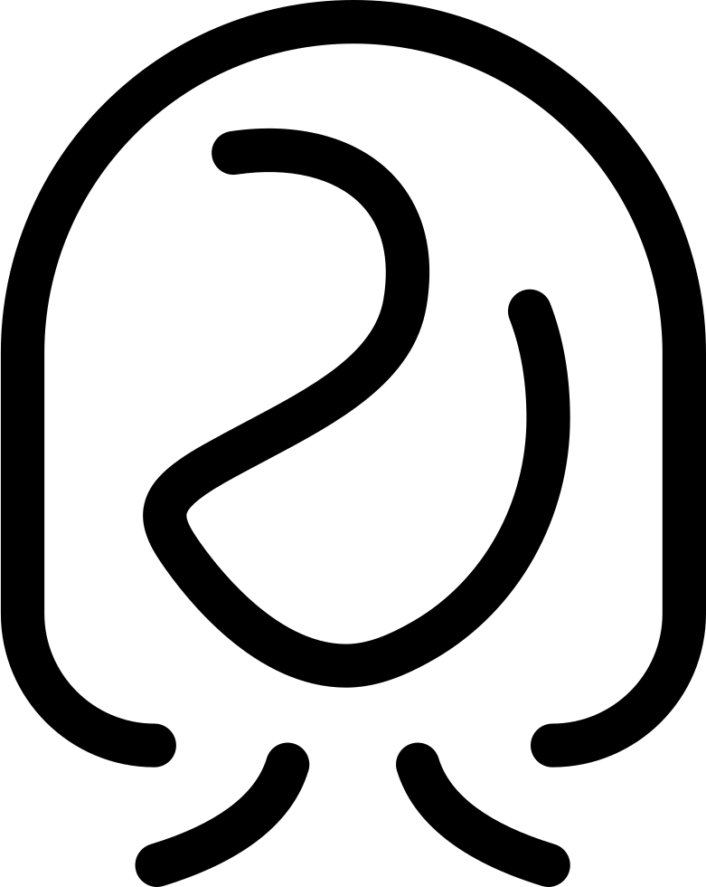 Woman With Long Hair Comments Clipart (781x980), Png Download