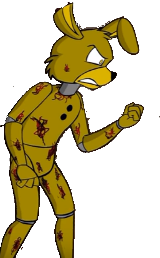 Report Abuse - Springtrap Tony Crynight Transparent Clipart (521x839), Png Download