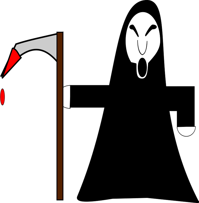 Grim Reaper Clipart Gream - Grim Reaper Png Cartoon Transparent Png (705x720), Png Download