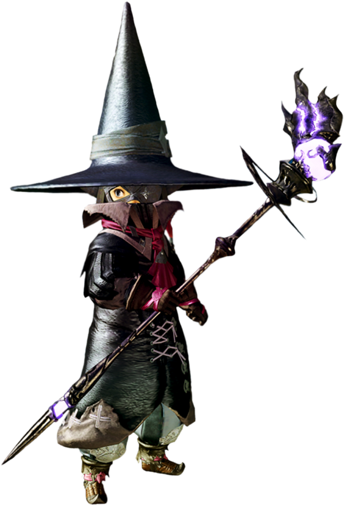 The Final Fantasy Wiki Has More Final Fantasy - Final Fantasy Black Mage Png Clipart (672x1003), Png Download
