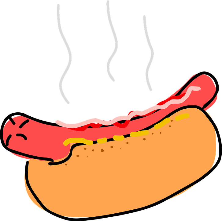 Cartoon Food Images 19, Buy Clip Art - Hot Dog - Png Download (726x720), Png Download
