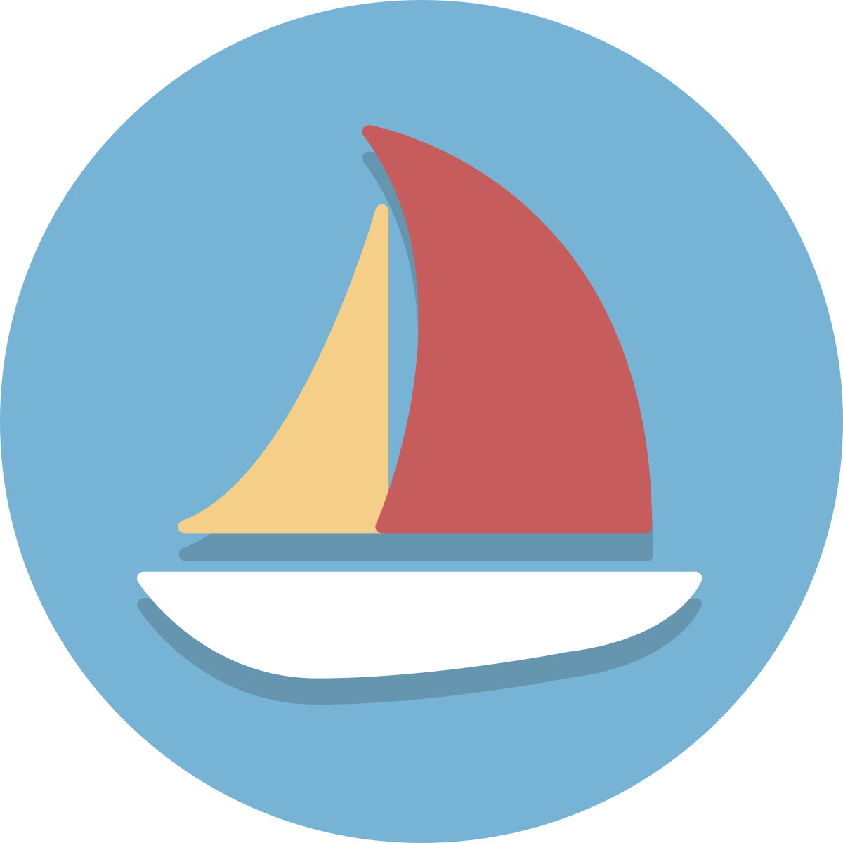 Flatboat - Boat Icon Clipart (1024x1024), Png Download