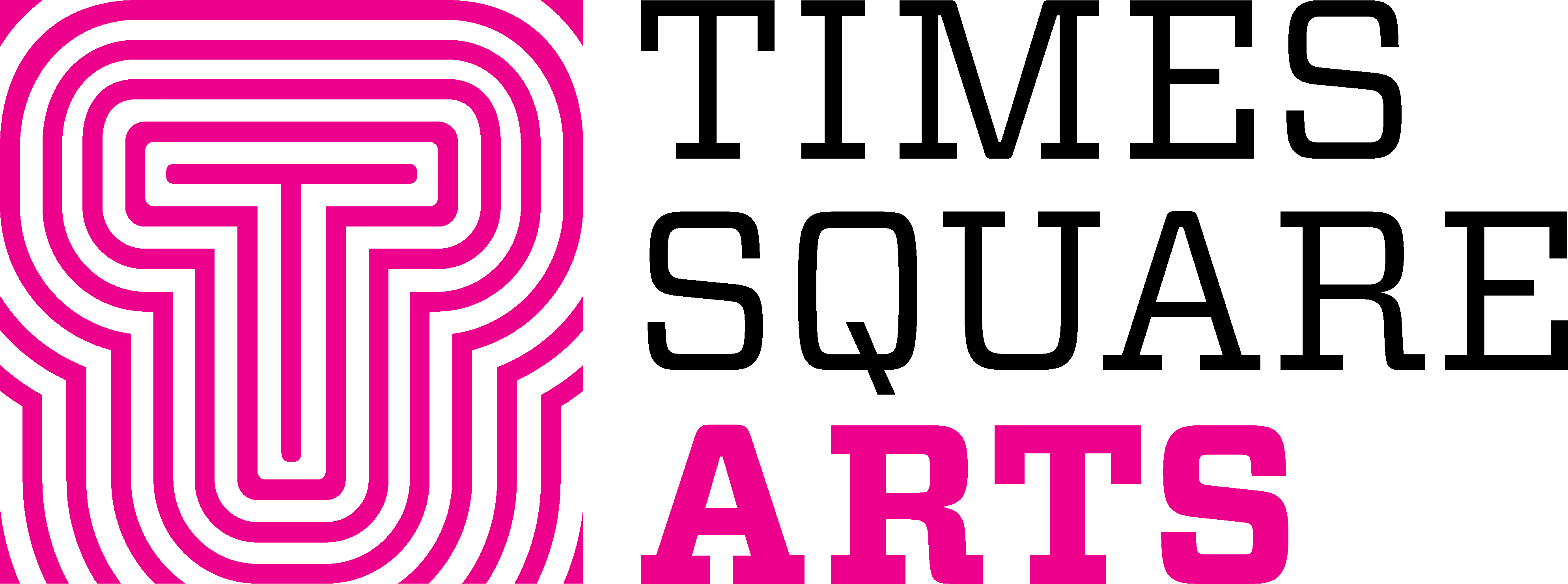 Tsarts Medium Horizontal Fullcolor - Times Square Arts Clipart (3976x1480), Png Download