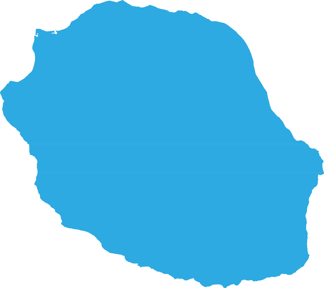 La Réunion, 97400, Saint Denis, Mah-jong Spirit - Map Clipart (1042x927), Png Download