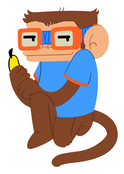 Monkeys Stickers Messages Sticker-6 - Cartoon Clipart (618x618), Png Download