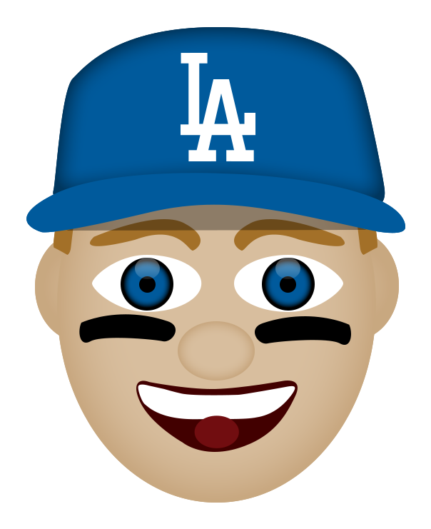 2 Jul - Dodgers Player Emoji Clipart (800x800), Png Download