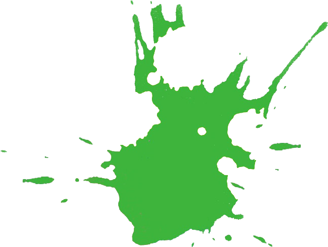 Green Splattered Paint-balls - Paint Clipart (1000x500), Png Download