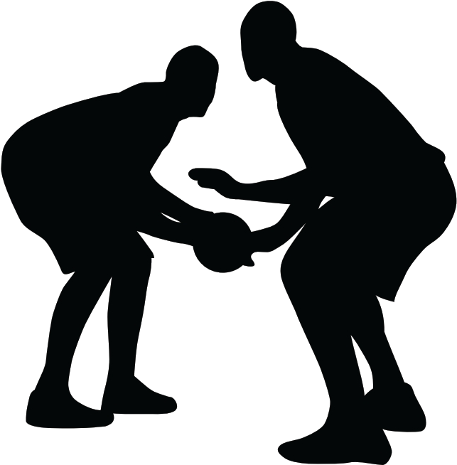 Jpg Free Library Collection Of Defense High Quality - Basketball Silhouette Clipart (728x692), Png Download