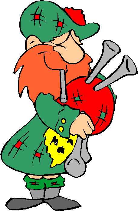 Clipart Bagpipes Cartoon - Bagpiper Clipart - Png Download (490x728), Png Download