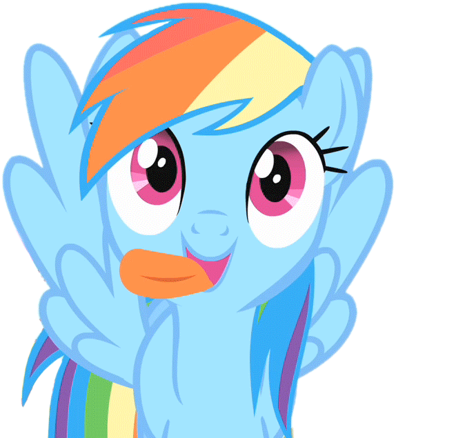 Apng Animated Goofy Rainbow Dash Tagme - Rainbow Dash Friendship Is Magic Clipart (824x720), Png Download