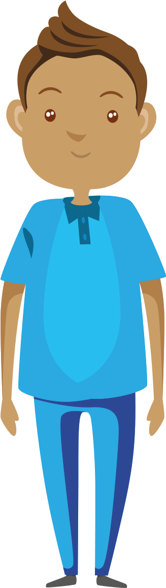 Child Clipart (528x1217), Png Download