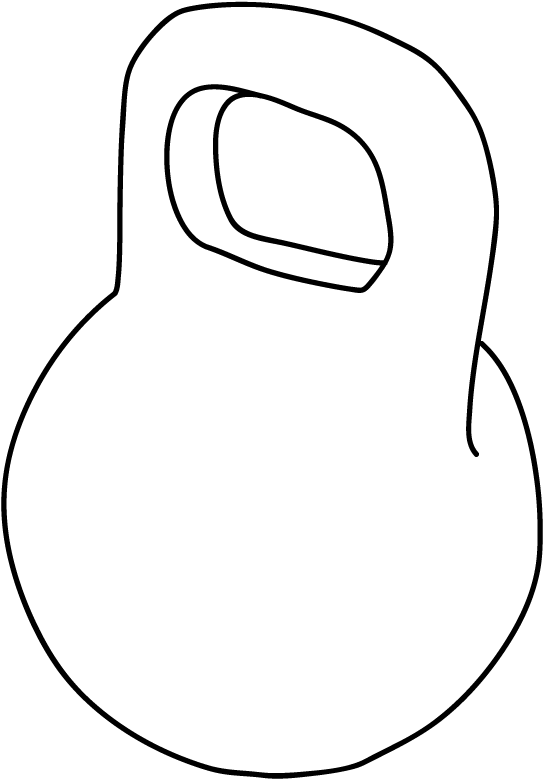 To Gode Øvelser Med Kettlebells - Strength Training Clipart (612x792), Png Download